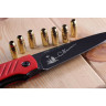 Нож MR BLADE SHOT BLACKWASH RED MB220